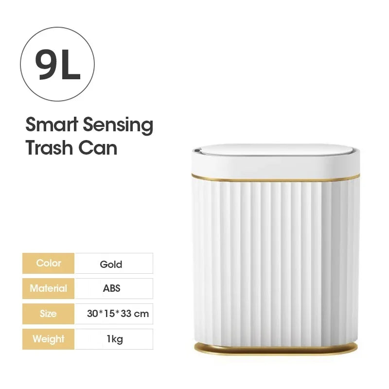 7L/9L Smart Sensor Trash Can – Automatic Touchless Bin for Kitchen & Bathroom