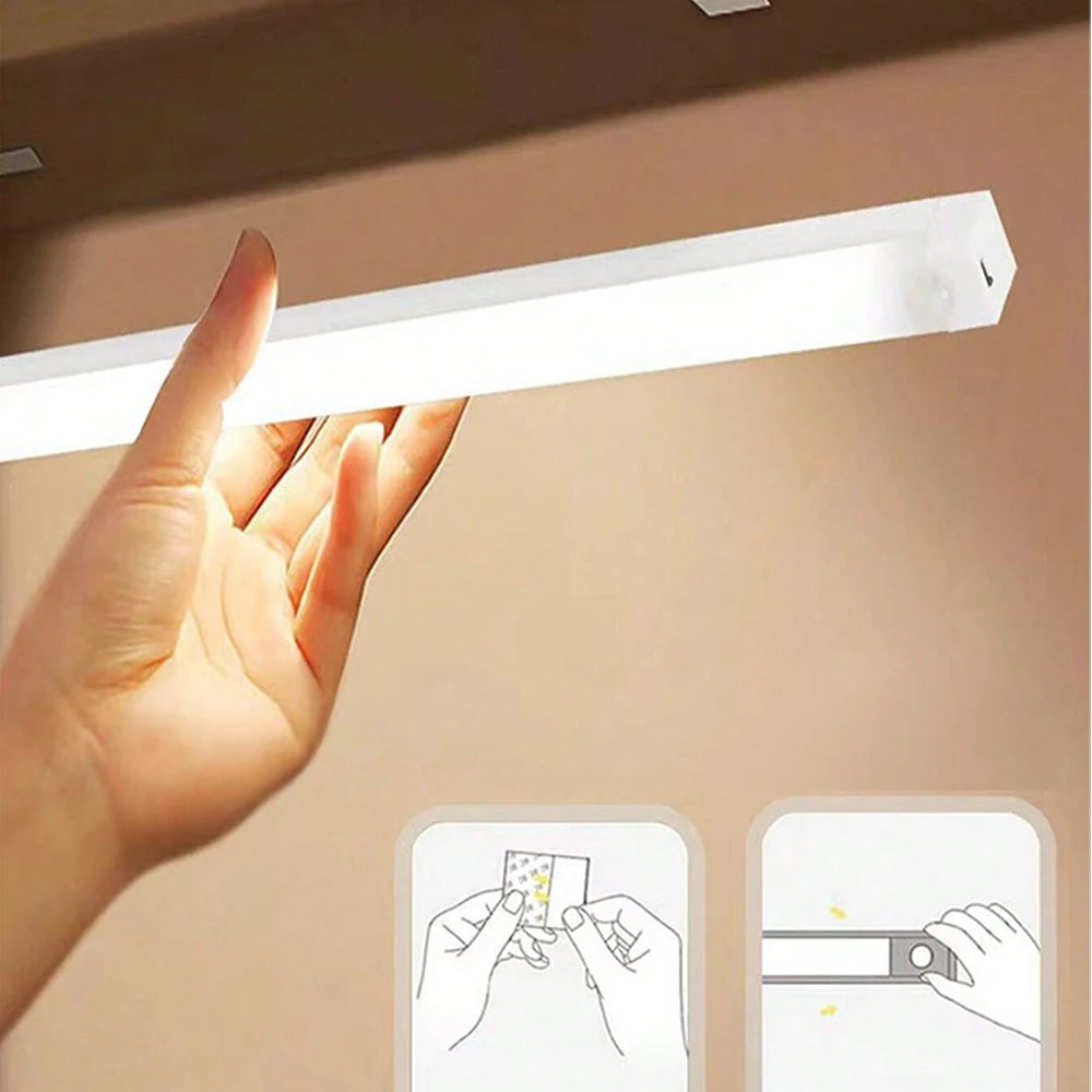 Wireless Motion Sensor Night Light – USB Rechargeable LED for Closet, Corridor & Stairs