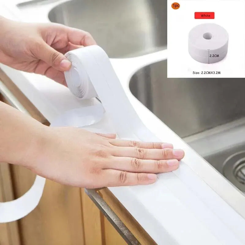 1 Roll Waterproof & Anti-Mould Kitchen Tape β Sink, Counter & Bathroom Gap Sealer