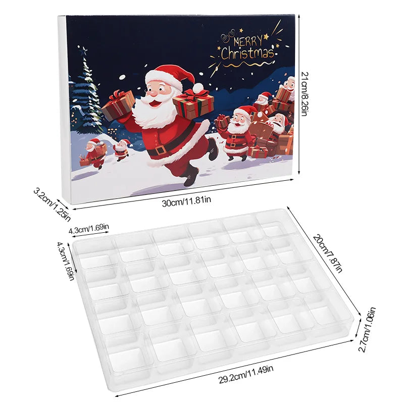 24-Grid Christmas Advent Calendar β DIY Fillable Countdown Boxes for Kids 2025