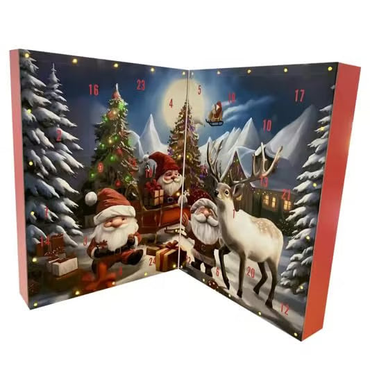 π
Christmas Gnome Countdown Calendar 2025 + FREE LED Gnome Gift π