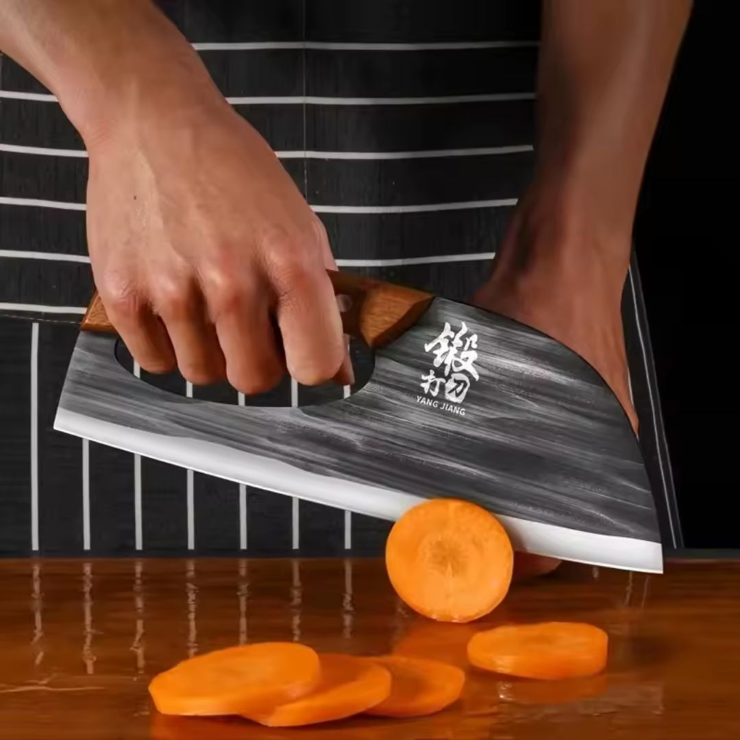 100% Hand Forged Japanese Cleaver - Dravon Yang Master Cleaver