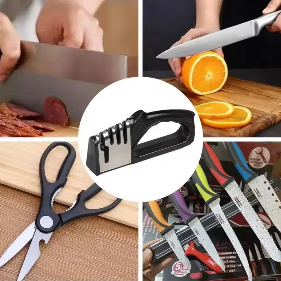Dravon Cutt 4-Stage Multifunctional Knife and Scissor Sharpener