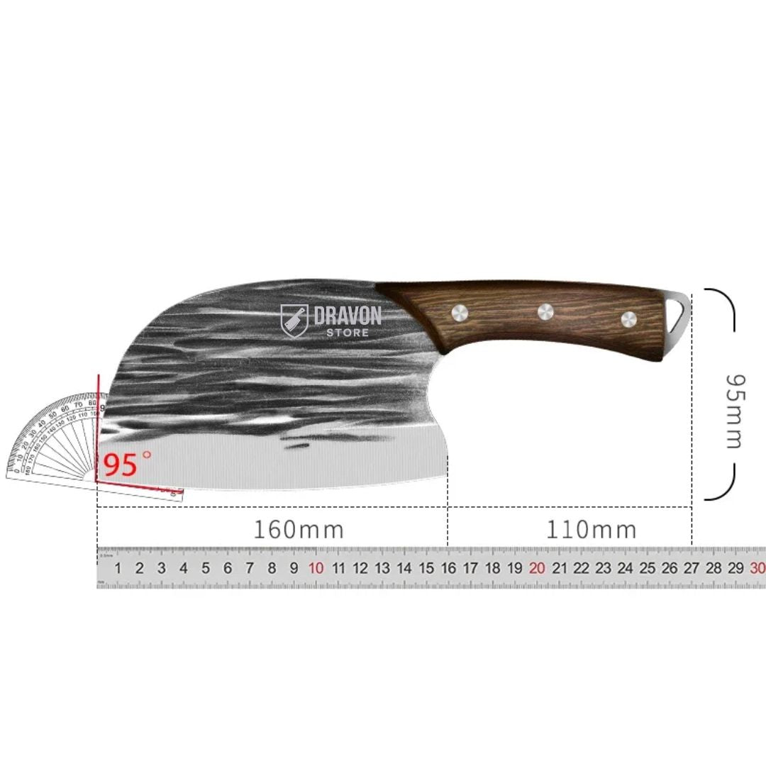 Dravon Supreme Hand-Forged Professional Cleaver Knife