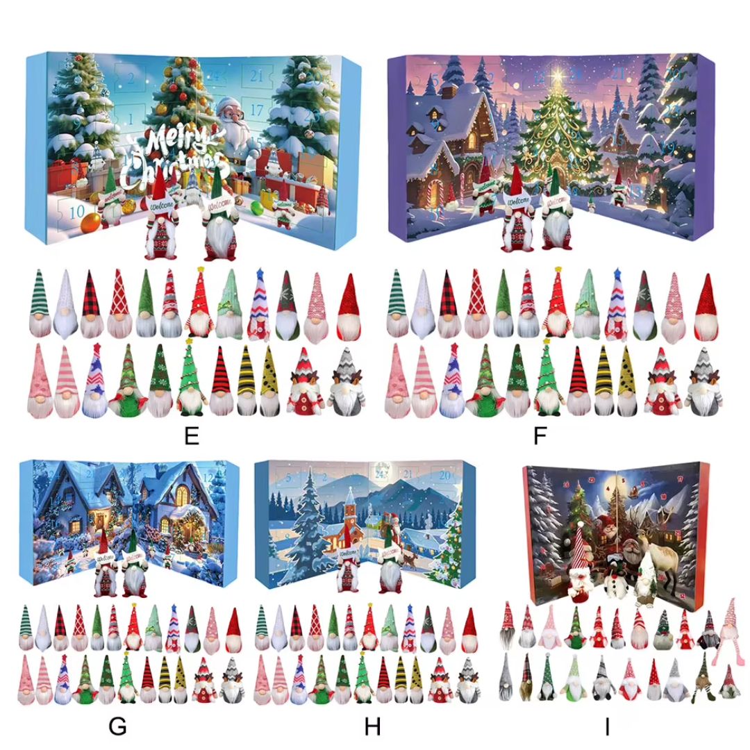 🎅 Christmas Gnome Countdown Calendar 2025 + FREE LED Gnome Gift 🎁