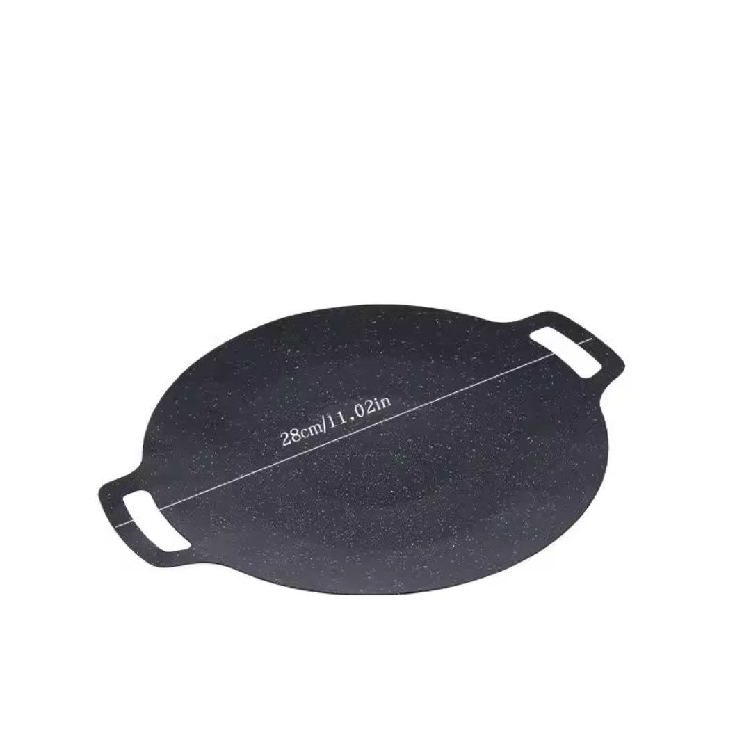 Dravon Nonstick Stone Frying Pan for Barbecue and Food Preparation Multi Versatile - FOOD DOESN'T STICK
