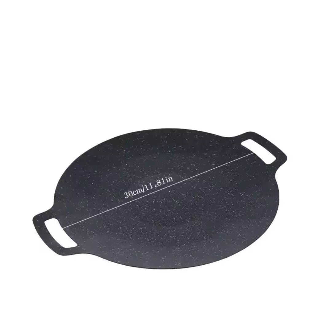 Dravon Nonstick Stone Frying Pan for Barbecue and Food Preparation Multi Versatile - FOOD DOESN'T STICK