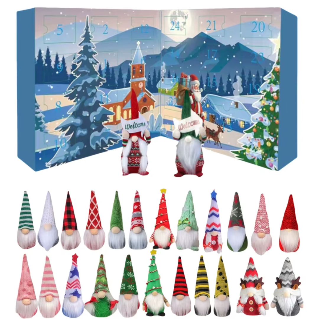 🎅 Christmas Gnome Countdown Calendar 2025 + FREE LED Gnome Gift 🎁