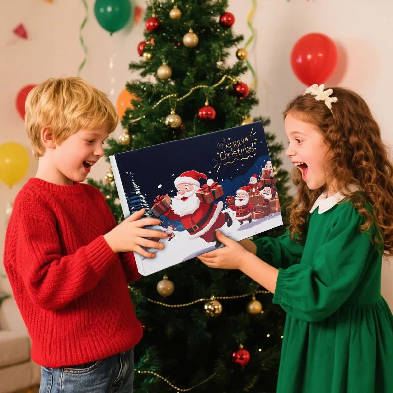 24-Grid Christmas Advent Calendar – DIY Fillable Countdown Boxes for Kids 2025