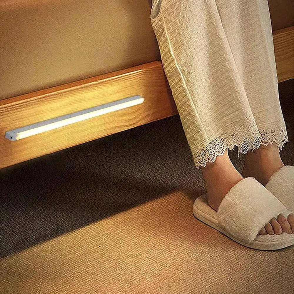 Wireless Motion Sensor Night Light – USB Rechargeable LED for Closet, Corridor & Stairs