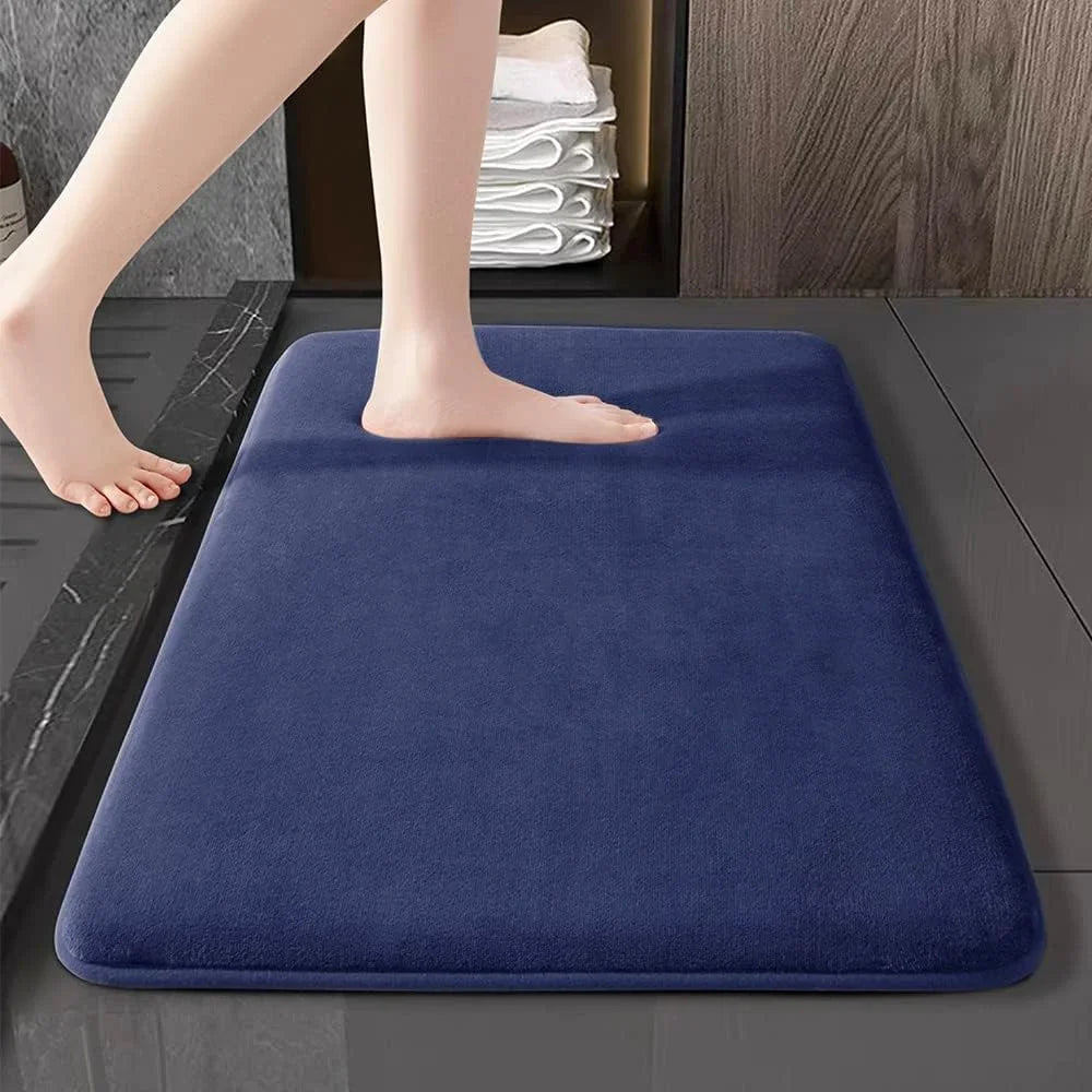 Non-Slip Absorbent Bath Mat – Coral Velvet Anti-Slip Bathroom Floor Rug