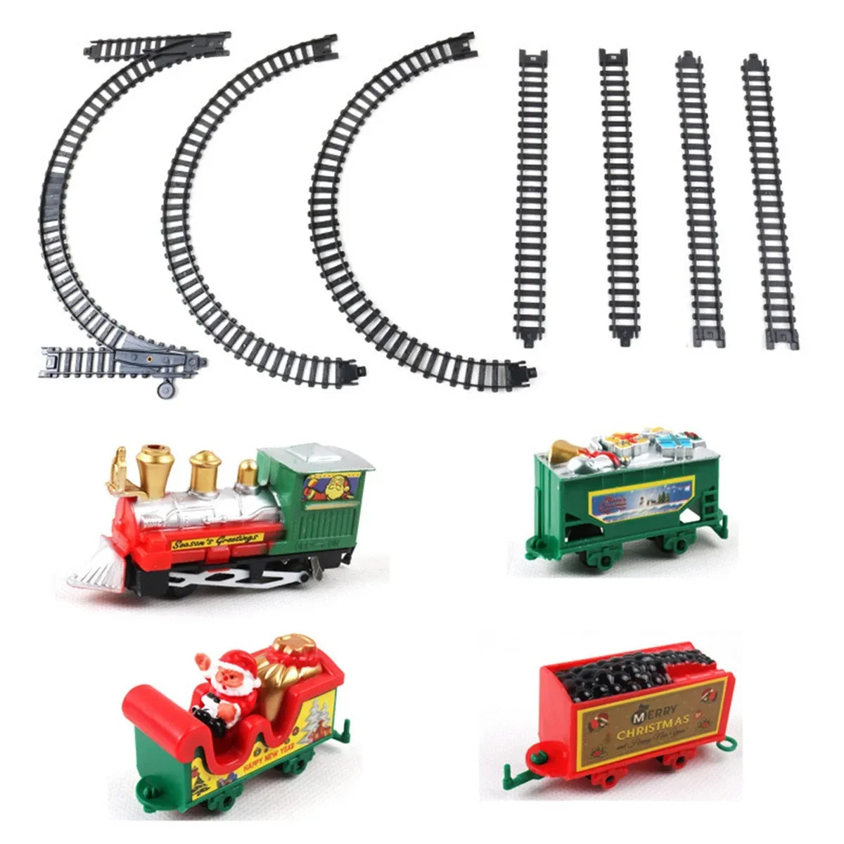 Christmas Electric Train Set – Realistic Toy Train for Kids, Safe & Easy to Assemble