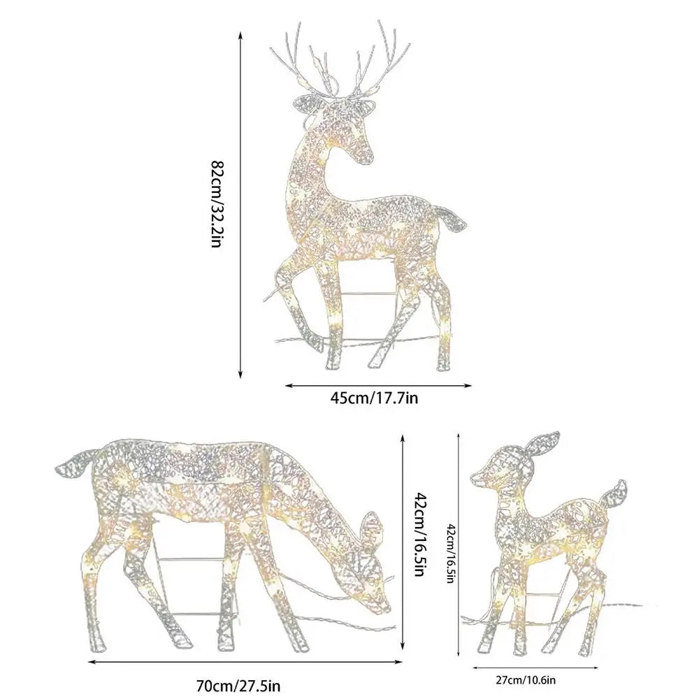 Outdoor Christmas Reindeer Decoration – Light Up Garden Deer for Xmas 2025