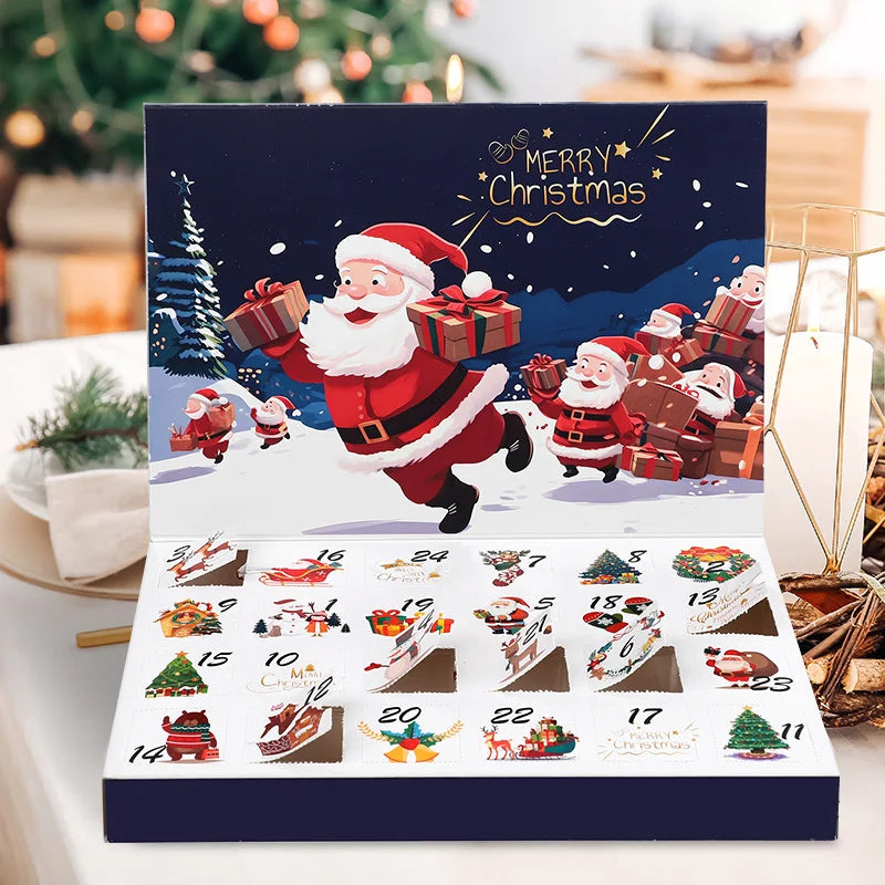 24-Grid Christmas Advent Calendar – DIY Fillable Countdown Boxes for Kids 2025
